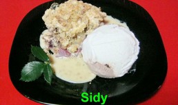 Crumble cu mere si mure