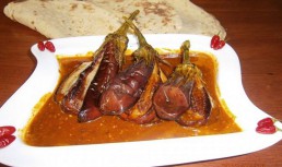 Curry cu vinete si susan-"Fried brinjal sesame curry"-reteta  srilankeza