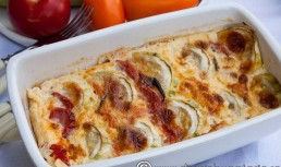 Dovlecei cu rosii si mozzarella