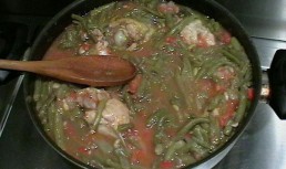 fasole verde cu aripi de pui