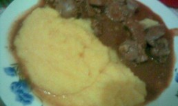 Ficatei cu smatana si mamaliguta