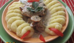File de porc cu ciuperci