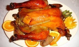Gaina cu sos de portocale