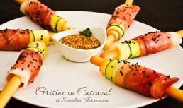 Grisine cu cascaval si sunculita taraneasca