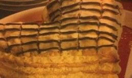 Inima  de foitaj cu crema