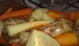Legume sote cu copane de curcan