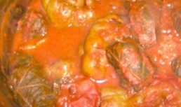 Legume umplute cu carne.