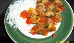 Mancare De Ciuperci Cu Orez Basmati