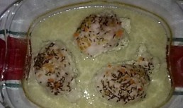 Medalion de curcan cu sos de unt, lamaie si chimen