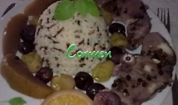 Medalion de rechin cu orez salbatic