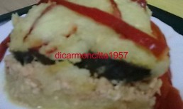 Musaca din legume cu carne de pui