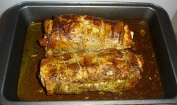 Muschiulet de porc impanat  ( rulat )