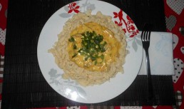 Nokedli cu tocanita de ciuperci