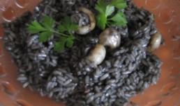 Orez cu negru de sepie