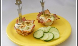 Oua in cuib de bacon la cuptor