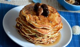 Pancakes cu ciocolata si nuci