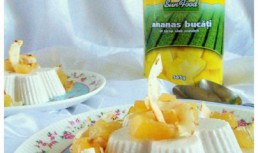 Panna cotta cu cocos si ananas