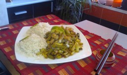 pastrav cu pastai si sos de soia