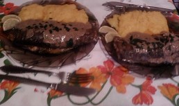 Pastrav cu sos de ciuperci