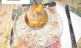 Pere umplute cu inghetata