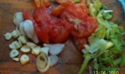 Peste umplut cu legume