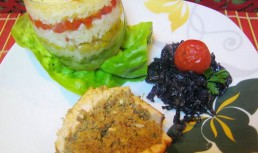 Piept de curcan umplut cu orez curcubeu