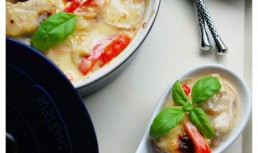 Piept de pui cu crema cheddar