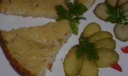 Piept de pui cu orez si cartofi la cuptor