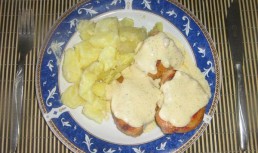 piept de pui cu sos de usturoi