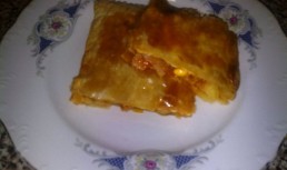 Placinta cu bacon.