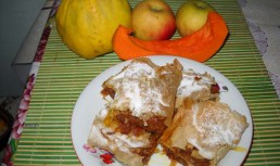 Placinta cu bostan, mere si gutui