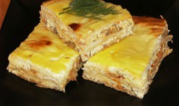 Placinta cu br^anza, marar si ciuperci