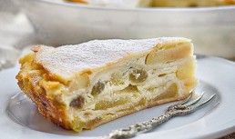 Placinta de clatite cu mere si ricotta