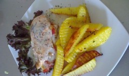 Pollo italiano si cartofi cu rozmarin