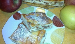 Prajitura cu branza si mere