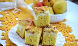 Prajitura cu branza si pere