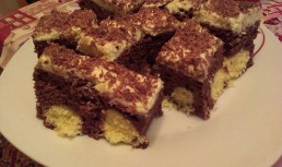 Prajitura cu ciocolata si bilute de cocos