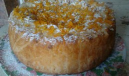 Prajitura cu orez si portocala