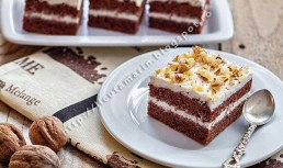 Prajitura cu ricotta si nuci