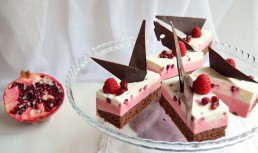 Prajitura cu zmeura si rodie