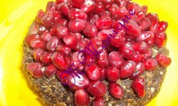 Prajitura din seminte de in si rodie