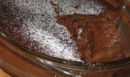 Pudding de ciocolata cu lamaie verde