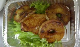 Pui cu mere si sos caramel