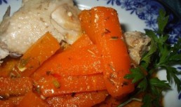 Pui cu morcovi gratinati