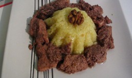 Pui cu sos de lamaie si garnitura de orez cu sofran