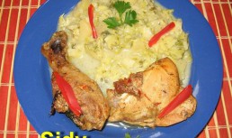 Pulpe aromate pe pat de varza creata