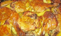 Pulpe cu cascaval coapte in lapte si cu sos de ciuperci