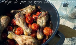 Pulpe de pui cu rosii cherry la cuptor