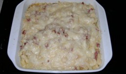 Puricei cu slaninuta gratinati