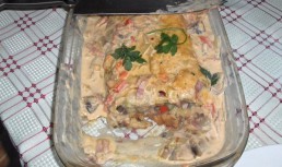 Quiche umplut cu legume si bacon a la Leon